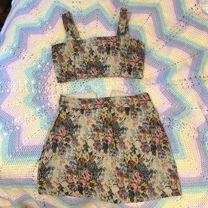 Dolls Kill 2 piece Floral Set